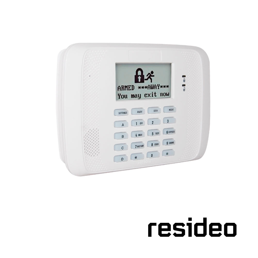 TECLADO ALFANUMÉRICO RESIDEO 6162RF CON RECEPTOR INALÁMBRICO DE ALTA RF Y MÓDULO TRANSMISOR 5800/ ZONAS ILIMITADAS / ALCANCE DE 60MTS (LINEA DE VISTA) / USO INTERIOR/ COMPATIBLE CON LOS PANELES SERIE VISTA DE RESIDEO