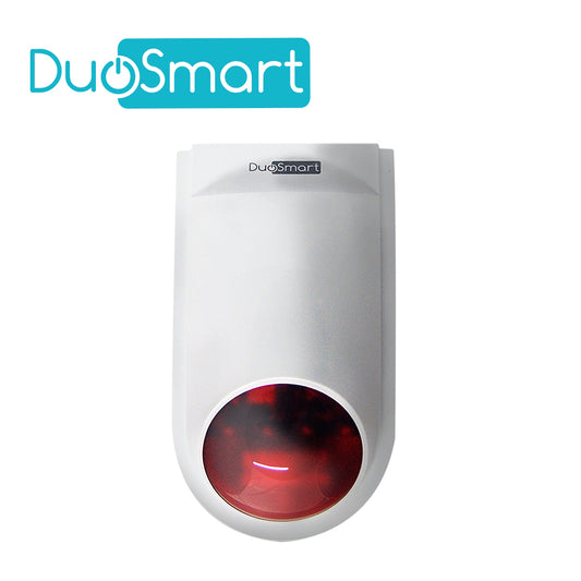 SIRENA INTELIGENTE WIFI 2.4 DUOSMART B20 STANDALONE MONITOREO EN APP DUOSMART  **SOPORTA DISPOSITIVOS RF DUOSMART SERIE C**  20 CONTROLES 60 DISPOSITIVOS EN MODO 24HRS AUDIBLE INTERIORES O PERIMETRALES