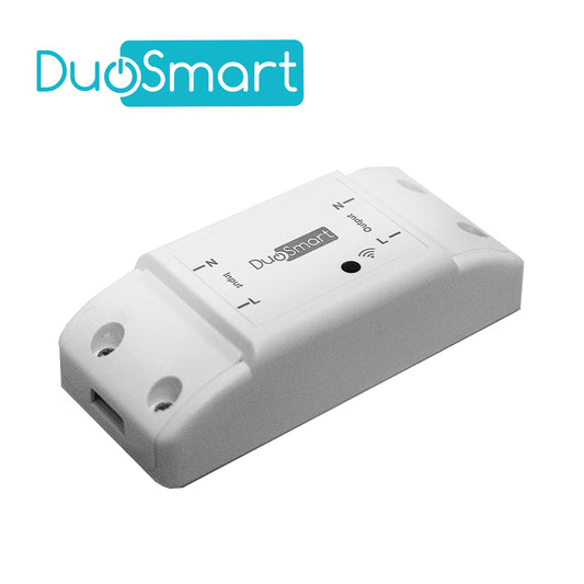 INTERRUPTOR DE CORRIENTE INTELIGENTE DUOSMART B10 CON FUNCION ON/OFF WIFI 2.4 GHZ COMPATIBLE CON ALEXA  GOOGLE HOME  Y APP DUOSMART