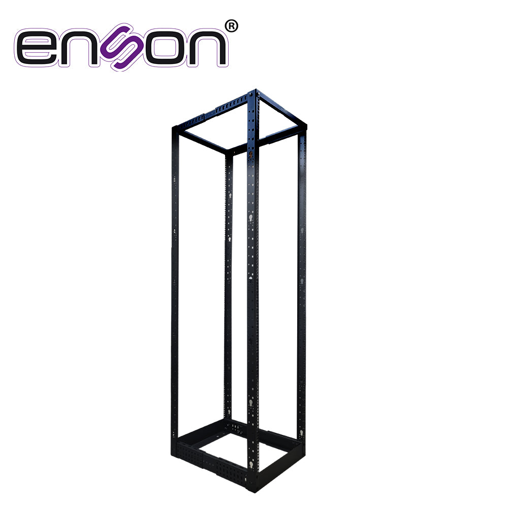 RACK DE PISO ENSON ENS-DRACK42 DE 42 UR EMPOTRABLE DE 4 POSTES CON SISTEMA DE EXTENSION LO QUE PERMITE AMPLIAR EL ESPACIO INTERNO AL COLOCAR EQUIPOS ALTAMENTE DIMENSIONADOSTAMBIEN PERMITE SER UTILIZADO POR AMBOS LADOS CON EQUIPOS DE POCA PROFUNDIDAD