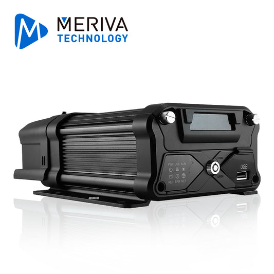 DVR MOVIL AHD MERIVA TECHNOLOGY MX3N-GW4 HIBRIDO / 4CH AHD / 4CH IP / 1080P / MÓDULO GPS / MÓDULO 3G 4G  / MÓDULO WIFI / SOPORTA TARJETA SD CLASE 10 / SOPORTA DISCO DURO 2.5 PULGADAS / CONECTORES DIN DE AVIACIÓN 4 PINES Y 6 PINES / G-SENSOR / COMPAT