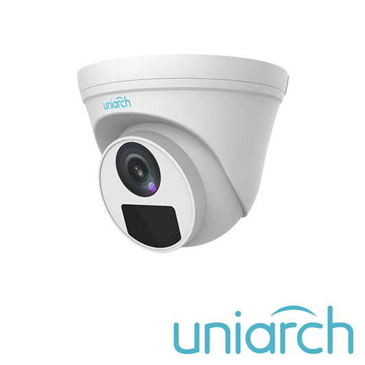 CAMARA IP TURRET IPC-T122-APF28 1080P UNIARCH BY UNV 2MP/ ULTRA265/ LENTE 2.8MM / IP67 / DWDR / MIC INCLUIDO / DIGITAL DEFOG / 30 MTS IR / POE + 12VDC