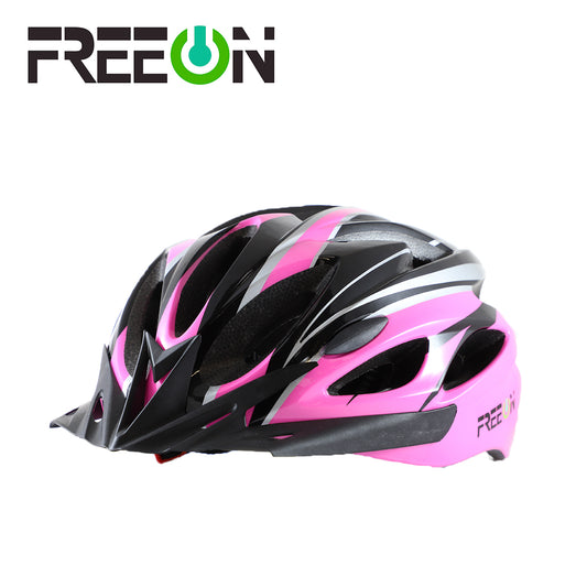 FREE ON CASCO ADULTO DEPORTIVO UNITALLA CON VICERA ROSA
