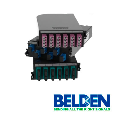 CASSETTE FX UHD BELDEN MONOMODO FCSH12LDFS / OS2 / AZUL / LC DUPLEX / 12 PUERTOS