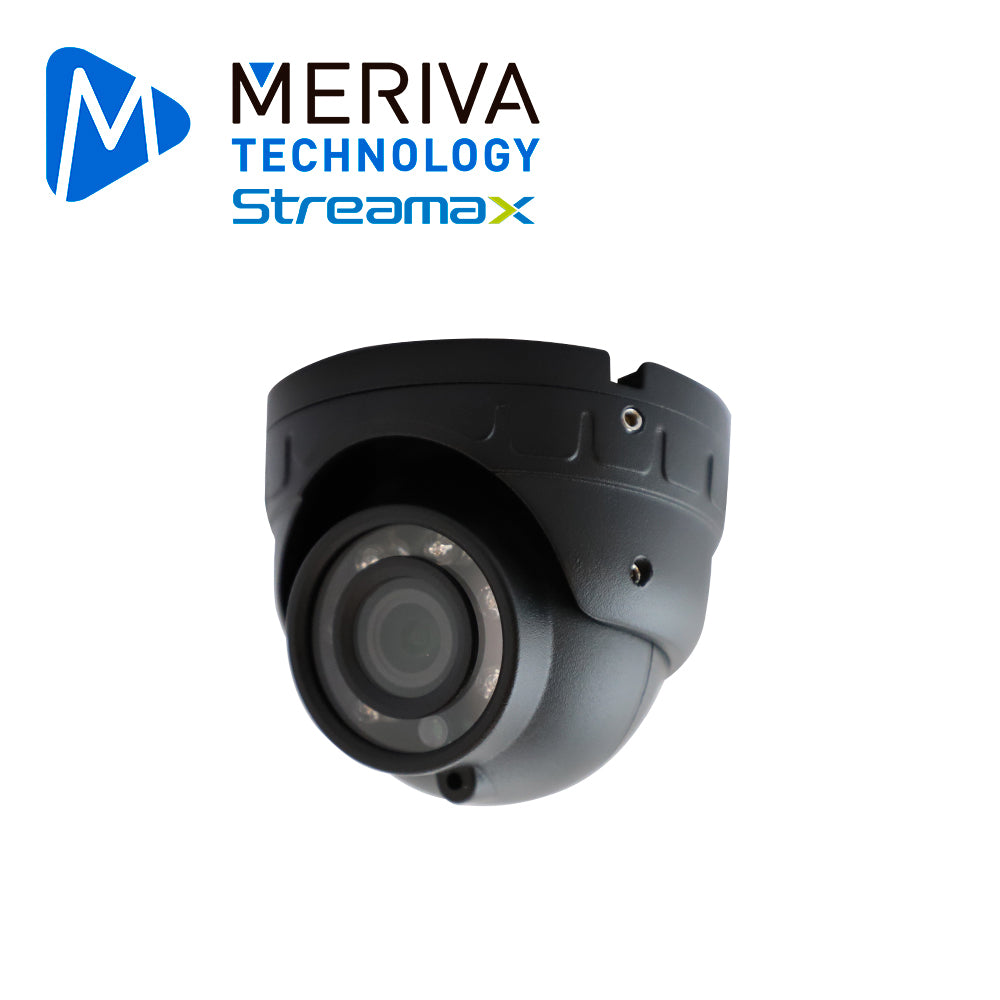 CAMARA MOVIL IP TIPO MINI DOMO MERIVA TECHNOLOGY MC11IP / 1080P-2MP / 2.8MM / IP66 / 5M IR / MICROFONO INTEGRADO / ANTI-VIBRACIONES / CONECTOR DIN DE AVIACION DE 6 PINES