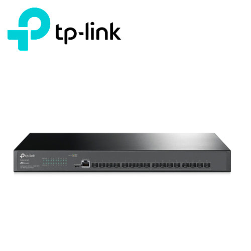 SWITCH ADMINISTRABLE TP-LINK TL-SX3016F / CUENTA CON 16 PUERTOS SFP+ 10GIGA / ADMINISTRACION CENTRALIZADA CON OMADA / CARCASA METALICA IDEAL PARA RACK / USO INTERIOR