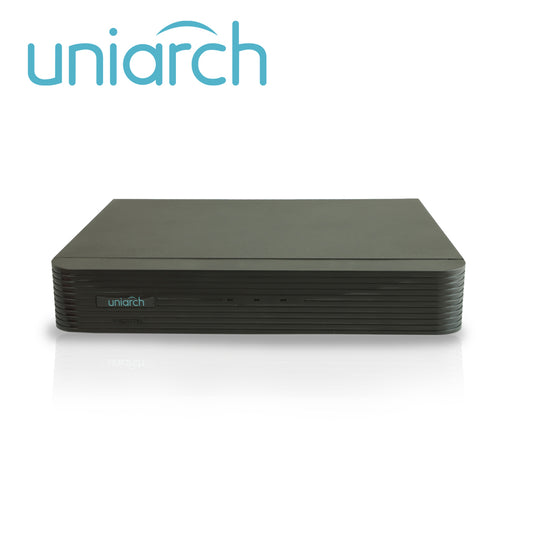 DVR PENTAHIBRIDO UNIARCH XVR-104G3 / 4 CANALES ANALOGICOS (HASTA 5MP A 20 FPS) / AHD / TVI / CV/ IP / 2 CANALES IP (HASTA 4 MP) / CAPACIDAD DE 1 DISCO DURO DE 8 TB / AUDIO ENTRADA/SALIDA / SALIDA VGA/HDMI SIMULTANEA / P2P (EZCLOUD) / ONVIF/ CARCASA