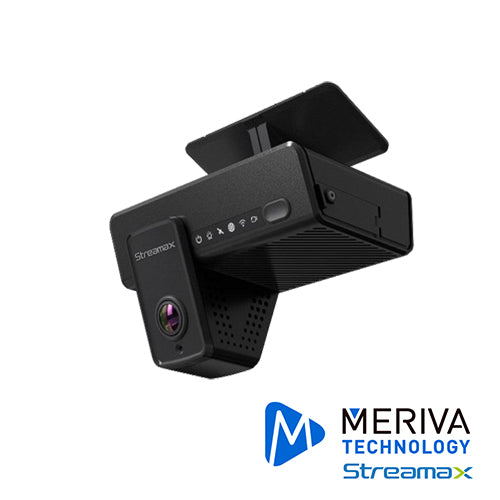 MDVR TIPO DASHCAM MERIVA STREAMAX C6 LITE / DOBLE CAMARA INTEGRADA / 4G / GPS / WIFI / SOPORTA 2 MICRO SD / SOPORTA 2 ENTRADAS DE ALARMA  / COMPATIBLE CON CEIBA2