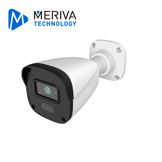 CAMARA IP BULLET MERIVA TECHNOLOGY MOB400S4L/ 4 MP LENTE FIJO 2.8 MM/ 12 VCD Y POE/ H.265/ METAL/ PLASTICA/ 20M IR/ IP67/ P2P/ ONVIF/ MIA ANALITICAS / P2P