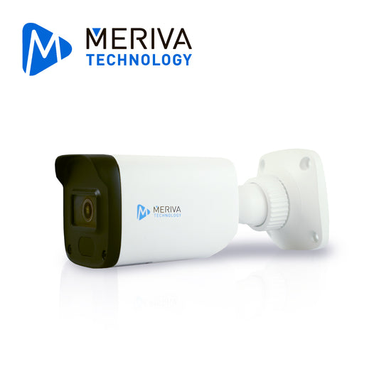 CAMARA IP BULLET MERIVA TECHNOLOGY MOB-500FS4 / 5MP / 2.8MM / H265+ / 30M IR / 1 ENTRADA AUDIO 3.5MM Y MICROFONO EMBEBIDO / IP67 / P2P / VIDEO ESTRCTURADO / ANALITICA DE CRUCE DE LINEA E INTRUSIÓN / CARCASA METALICA / 12VDC / SLOT MICRO SD 256GB (NO