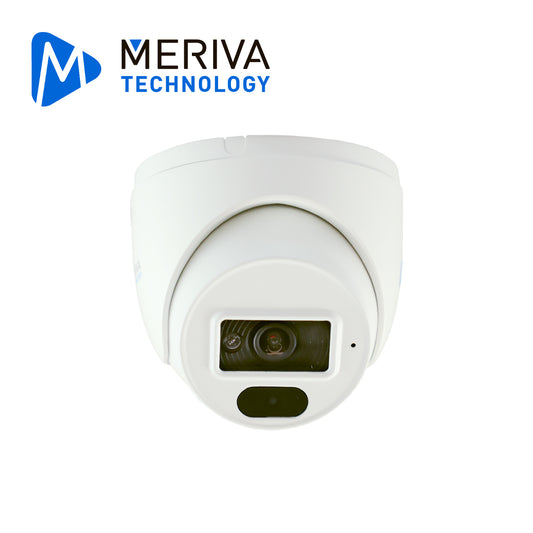 CAMARA IP DOMO MERIVA TECHNOLOGY MFD-400S4L/ 4 MP / LENTE 2.8 MM/ 12 VCD / POE/ H.265/ METAL / PLASTICA / 20M IR / IP67/ P2P/ ONVIF/ MIA ANALITICAS / P2P