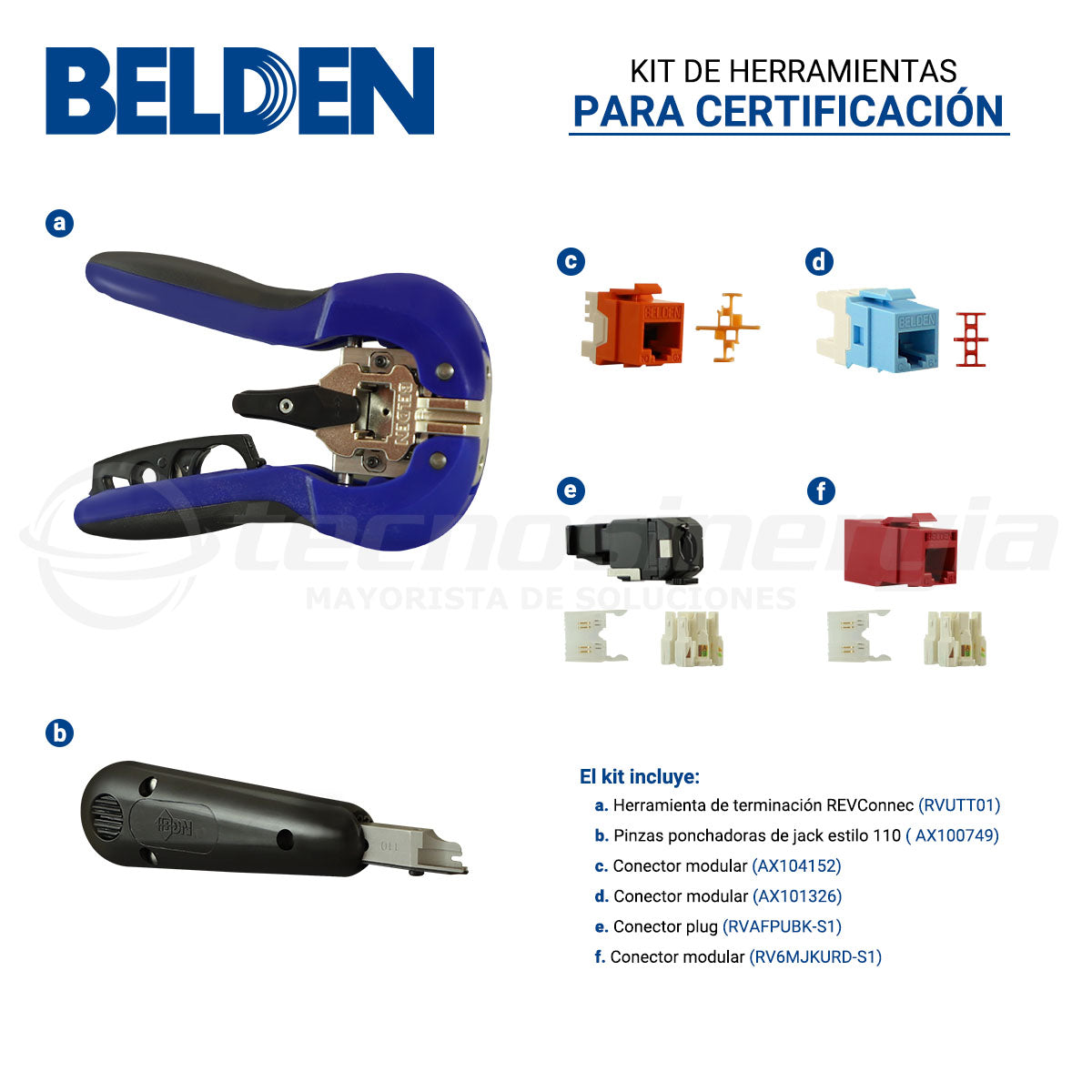 KIT DE HERRAMIENTAS PARA CERTIFICACION BELDEN BEL-TOOLSKIT INCLUYE LO NECESARIO PARA PRACTICA MODULO DE INSTALACION