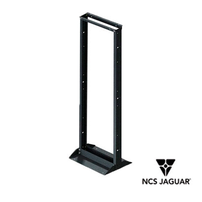 RACK VERTICAL NCS JAGUAR NCS-RL-12-45JL RACK DE 2 POSTES DE 45UR CAPACIDAD DE CARGA DE 400KG UR MARCADAS PREPARADO PARA ANCLAJE EN PISO O TECHO POSTES PARA TORNILLO 12-24 5/8 INCLUYE HERRAMIENTA PARA SU ARMADO NO INCLUYE TORNILLERIA PARA MONTAJE DE