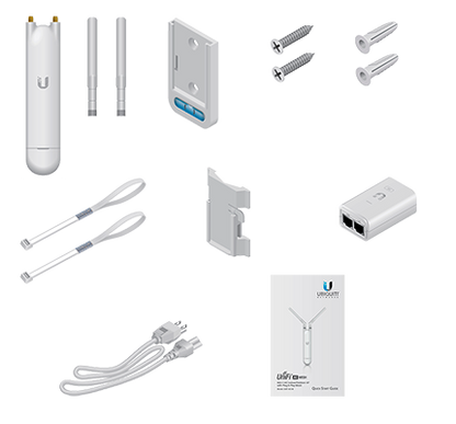 UBIQUITI UAP-AC-M - UniFi Mesh AC: Access Point para exteriores con doble banda 802.11ac  MIMO 2x2  potencia de 20 dBm  hasta 1167 Mbps. Incluye Inyector PoE  #UBI19DL
