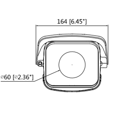 DAHUA PFH610V-H-POE- Housing para Exterior Antivandalico/ Compatible con Camaras Profesionales/ 14 pulgadas/IP67/ IK10/ PoE+/ Requiere soporte: PFA162/