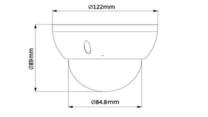 DAHUA SD22204UEN - GN - Camara IP PTZ Mini Domo Antivandalica de 2 Megapixeles/ 4x de Zoom Optico/ H.265/ WDR Real de 120 dB / Videoanaliticos con IVS/ .005 Lux/ Starlight/ IK10/ IP66/ PoE/