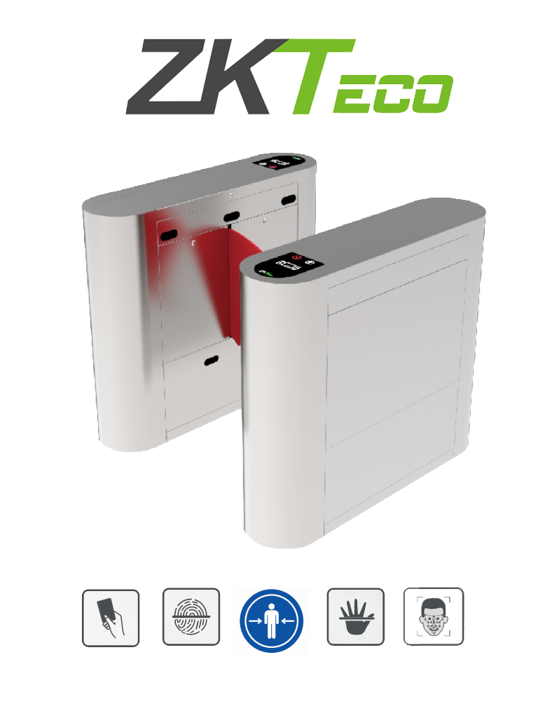 <h1>Información General</h1></br><h1><strong>Descripción</strong></h1><p><strong>PROENTRANCE FB01FP - Flap Barrier de Acero Inoxidable / 30 personas por minuto/RFID + FP /Viene con 2 lectores de Huella FR1500 y un panel inBio206 Pro / Una Linea</stro
