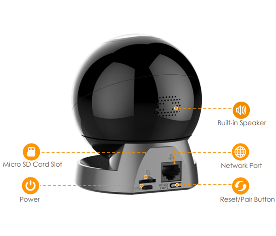 IMOU RANGER IQ (IPC-A26HIN-imou) - Cámara IP PT de 2 Megapíxeles/ WiFi/ Con Gateway de Alarma/Detección de Humanos con IA/Lente de 3.6 mm/ AutoTracking/ Sirena Incorporada Personalizable/ Audio 2 Vias/ Modo de Privacidad/ Alarma de Sonido Anormal/