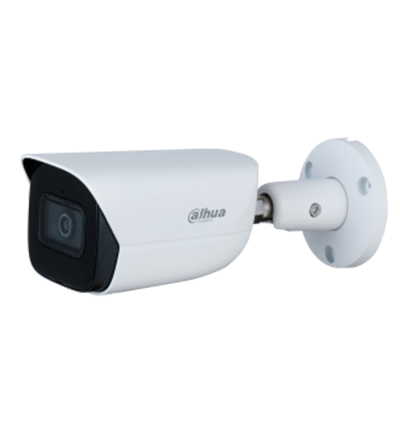 DAHUA IPC-HFW3241E-SA - Camara IP Bullet con Inteligencia Artificial/ 2 Megapixeles/ Lente de 2.8mm/ 106 Grados de Apertura/ Microfono Integrado/ Wizsense/ WDR de 120 dB/ IR de 50 Mts/ SMD Plus/ IP67/ Ranura para MicroSD/ Protección Perimetral/