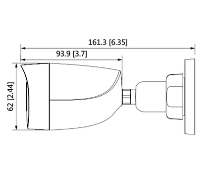 DAHUA HAC-HFW1209C-LED - Cámara Bullet Full Color 1080p/ Lente de 2.8 mm/ 106 Grados de Apertura/ Luz Blanca de 20 Mts/ DWDR/ Starlight/ IP67/ Soporta CVI/AHD y CVBS/ #PromoFullColor