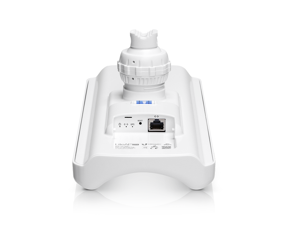 UBIQUITI LAP-GPS - Radio con antena integrada Airmax AC 5.8GHz de exterior con antena sectorial de 17 dBi y 90 grados de apertura. Potencia de 25 dBm  rendimiento hasta 450 Mbps y sincronización GPS. #UBIYD