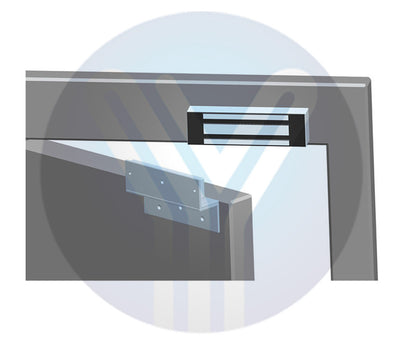 YLI YM500NW - Cerradura Magnética para exterior IP68 / Fuerza de Sujeción 500Kg /1200Lb / Voltaje Dual 12v / 24VDC / Compatible con Soporte MBK500NZLW / Puertas de madera  vidrio  metálica
