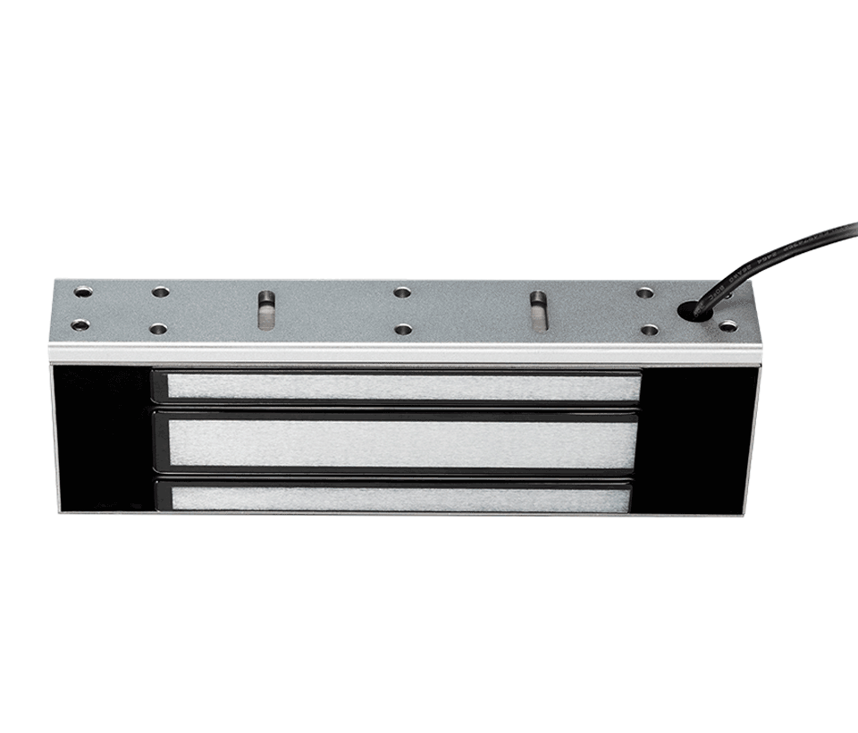 YLI YM500NW - Cerradura Magnética para exterior IP68 / Fuerza de Sujeción 500Kg /1200Lb / Voltaje Dual 12v / 24VDC / Compatible con Soporte MBK500NZLW / Puertas de madera  vidrio  metálica