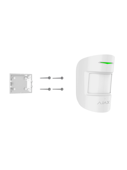 AJAX CombiProtectW - Detector inalámbrico combinado de rotura de cristal y movimiento. Color Blanco (28267.06.WH3)