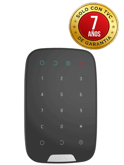 AJAX KeypadB - Teclado táctil inalámbrico con soporte de pared. Color Negro