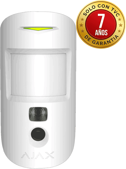 AJAX MotionCam W - Detector de movimiento con Verificación fotográfica. Color Blanco (27383.23.WH3)