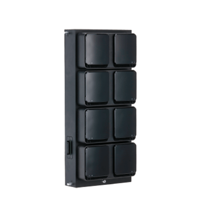 DAHUA EEC300D8-N1 - Estación de Recolección de Datos y Carga para MPT220 y MPT210/ 8 Bases para Conectar Dispositivos por USB/ Cerradura Electronica para Cada Base/ Cerradura Mecanica/ Ancho de Banda de 128 Mbps para Descarga/ Indicadores Led/