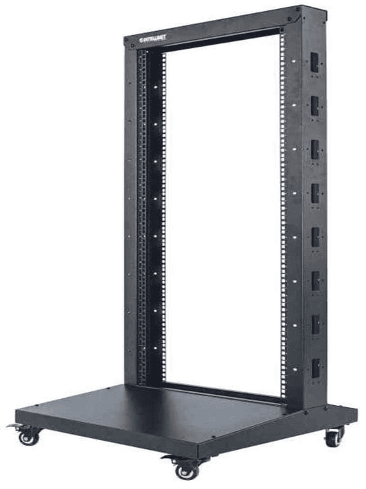 INTELLINET 714228 Rack abierto de 2 postes  19" 26U  Presentación Flatpack  Negro
