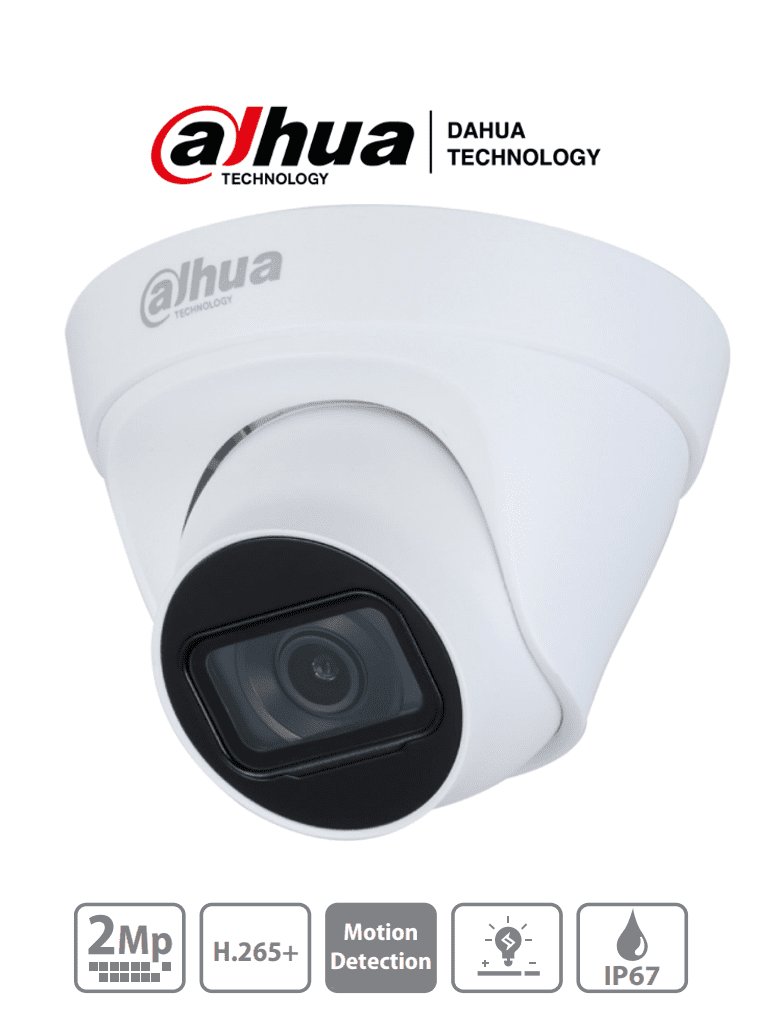 AJAX+DAHUA  Integra KIT  - Paquete de Alarma Inalámbrica AJAX Hub2Plus conexión Ethernet / WiFi / LTE  Sensor PIR   Sensor Magnético y  Cámara Dahua IP Domo de 2 MP Lente de 2.8mm IR de 30 Mts IP67 DWDR. Integración de cámaras Dahua mediante APP AJA