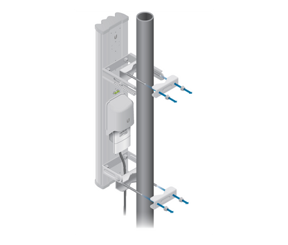 KIT-Radio conectorizado + antena sectorial de 90° de apertura para punto a multi punto/Ideal para CCTV Y WISP/Hasta 600 Mbps/2 millones de paquetes por segundo/5Ghz/Filtrado RF/Sincronización GPS/Solo compatible con tecnología LTU/