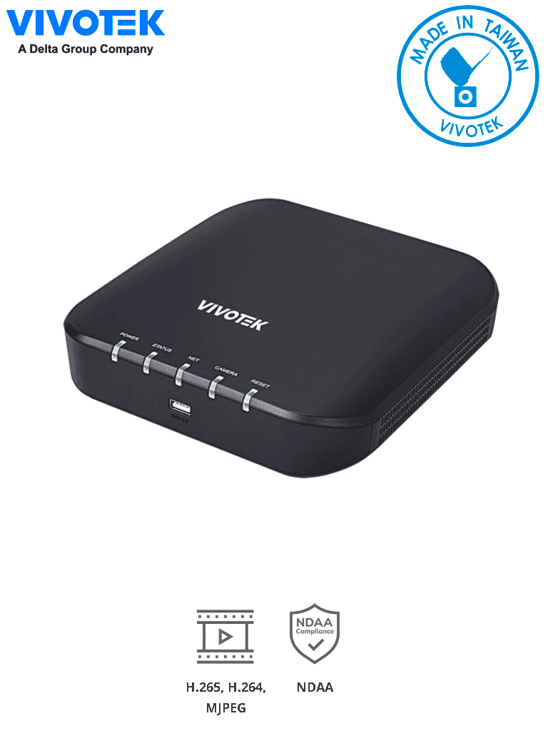 VIVOTEK RX9502 - Receptor de video 32 canales  salida HDMI de video y audio  H.265/H.264  4K  compatible con ONVIF y NDAA