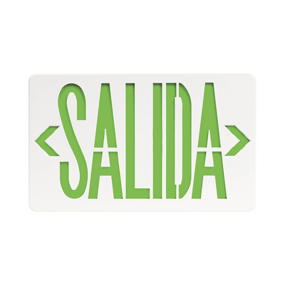 Letrero LED DUAL de SALIDA Universal con alto brillo/uso en pared  lateral o techo/Batería de Respaldo Incluida.