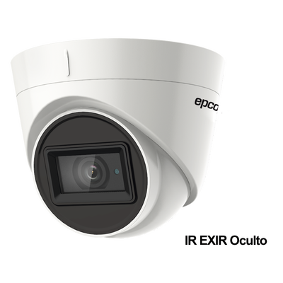 Eyeball 4K (8 Megapixeles) TURBOHD / Gran Angular / Lente 2.8 mm / Potente IR EXIR 60 mts / Exterior IP67.