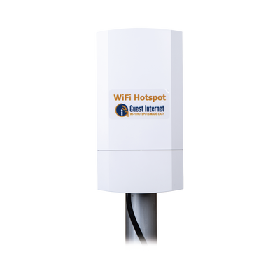 Hotspot inalámbrico 2.4 GHz para exterior  antenas sectorial 8 dBi  Throughput 75 Mbps  ideal para la venta de códigos de acceso a Internet