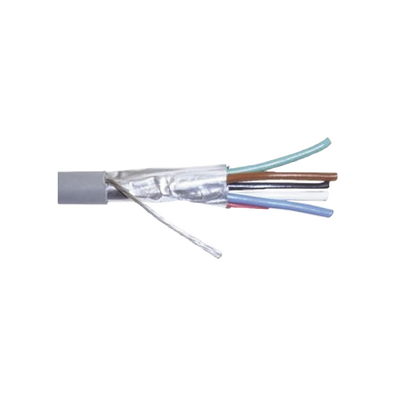 Cable Calibre 22  CMR  6 Conductores  Blindado  305 metros  Color Gris