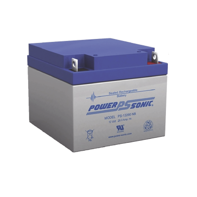 Batería 12V  26AH  Para Respaldo  Tecnologías AGM/VRLA  5 Años Vida Útil  Terminales NB  Reconocida UL