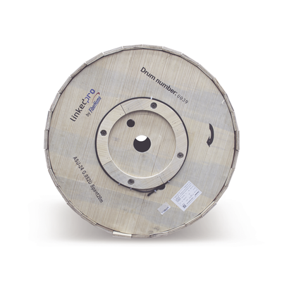 Carrete de 4 km de Fibra Óptica Aérea Mini ADSS (ASU) G.652D  Monomodo de 24 Hilos  Exterior  Span 120  Loose Tube