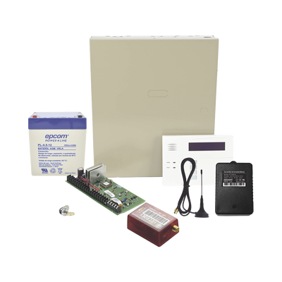 (2 Años 4GLTEM/5G ILIMITADO INCLUIDO)  Kit Vista48LA con comunicador 4GLTEM/5G MN01  Teclado  Gabinete  Bateria y Transformador