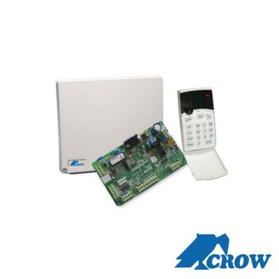 Panel de alarma hibrido de 8 a 16 zonas   funciones de control de acceso incluye teclado de LEDs y detector de movimiento