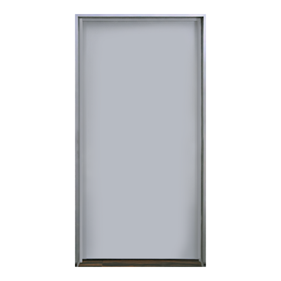 Puerta metálica galvanizada 3  0" x 7  0" / Resistente a fuego por 180 min. /Preparación para cerradura cilíndrica y refuerzo para cierra puerta