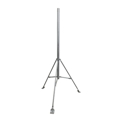 Tripie de con tubo de 2" para alcanzar 3 metros. Acero Galvanizado en Caliente.