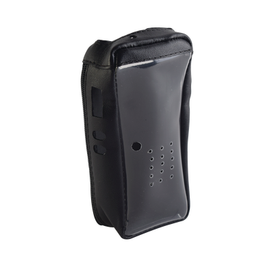 Funda de piel reforzada con visor frontal transparente  para radios NX-200  NX-300.