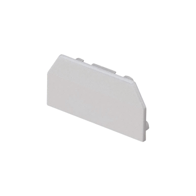 Tapa Final  para uso con canaleta T45  Material PVC Rígido  Color Blanco Mate
