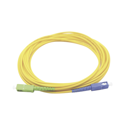 Jumper de Fibra Óptica Monomodo SC/UPC SC/APC Simplex  color amarillo 1 metro
