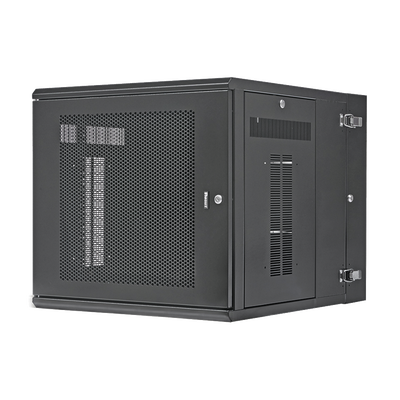 Gabinete PanZone de Montaje en Pared  de 19in  Puerta Perforada  12 UR  762mm de Profundidad  Color Negro