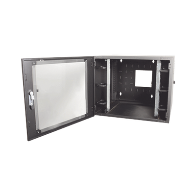 Gabinete de Pared Estándar de 19in  Abatible  de 12 UR  762 mm de Profundidad  Color Negro